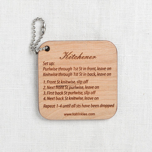 Knitting Technique Instruction Fobs