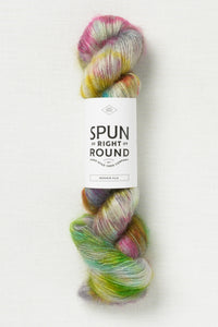 Spun Right Round Mohair Silk Lace Graffiti Overlay