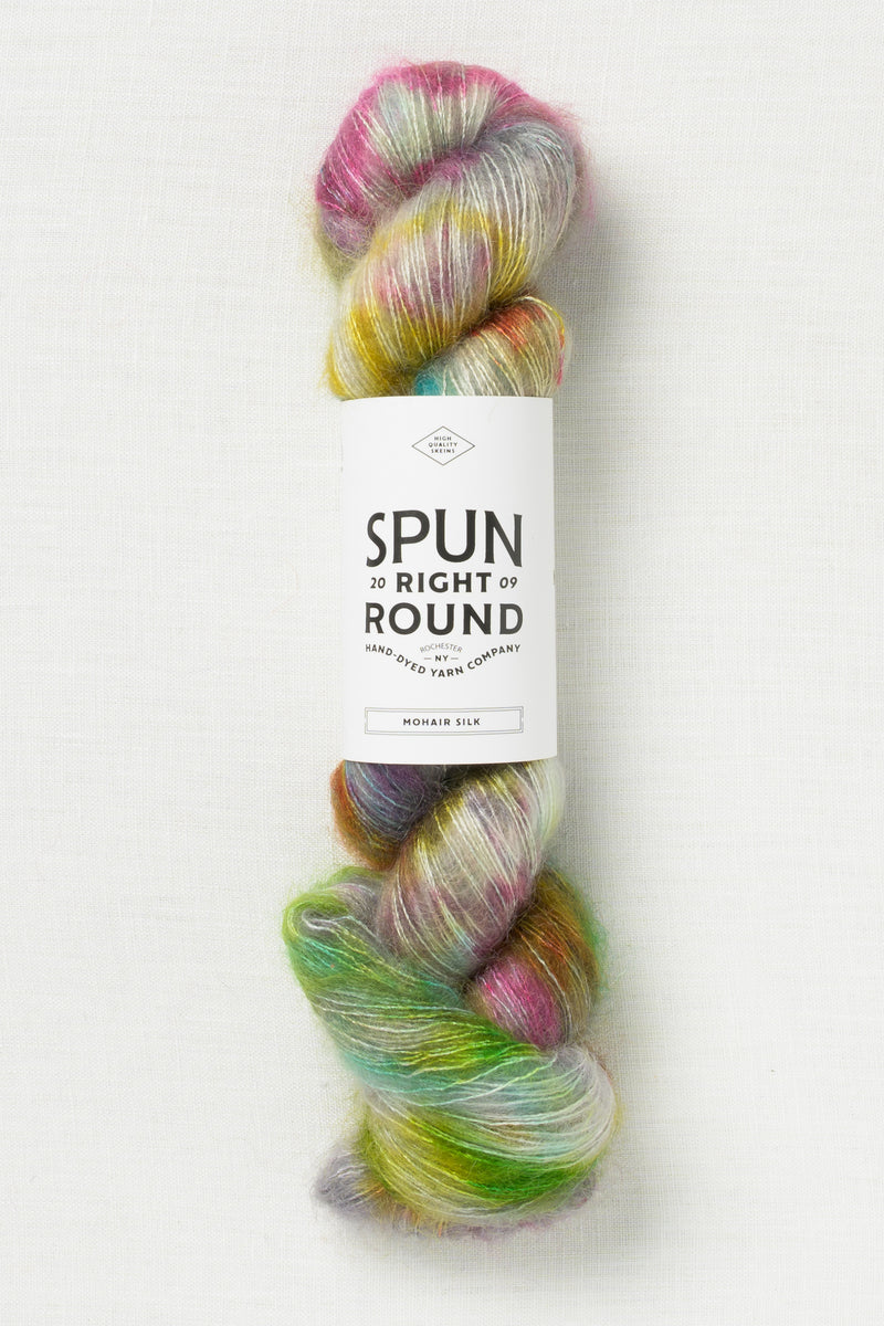 Spun Right Round Mohair Silk Lace Graffiti Overlay