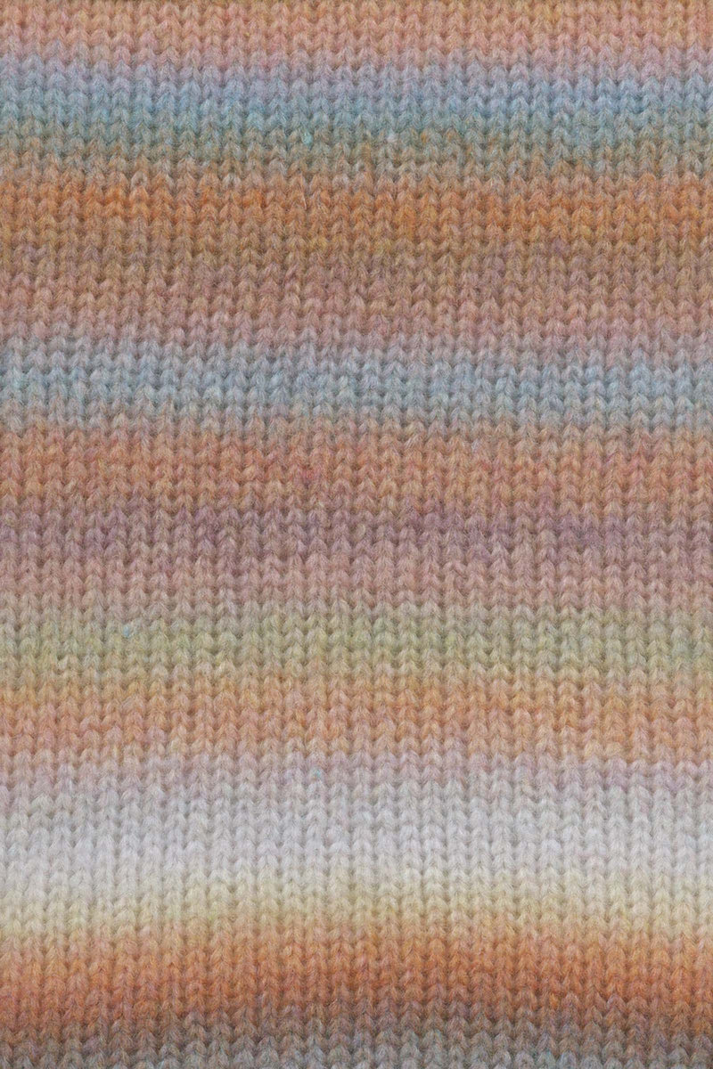 Lang Yarns Orion 3 Pastel Brown Petrol swatch