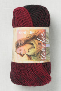 Lion Brand Scarfie 205AQ Cranberry Black