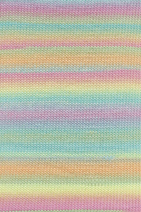 Lang Yarns Aurora 6 Turquoise Pink Orange Yellow swatch