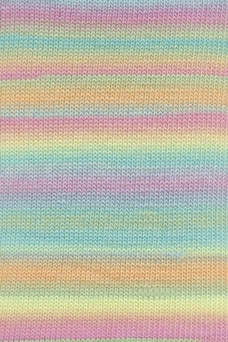 Lang Yarns Aurora 6 Turquoise Pink Orange Yellow swatch
