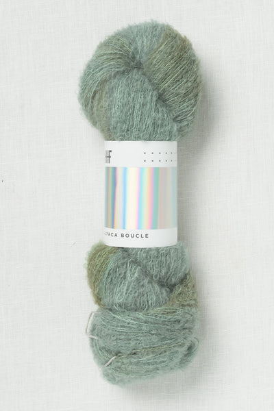 Hedgehog Fibres Alpaca Boucle Sage