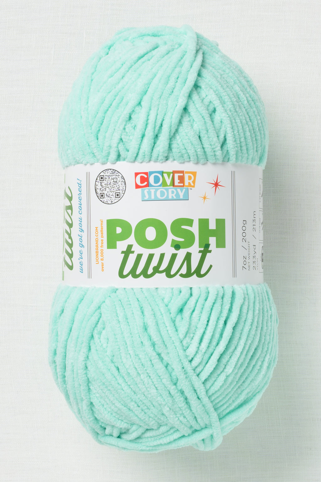Lion Brand Cover Story Posh Twist 170AH Mint Chip