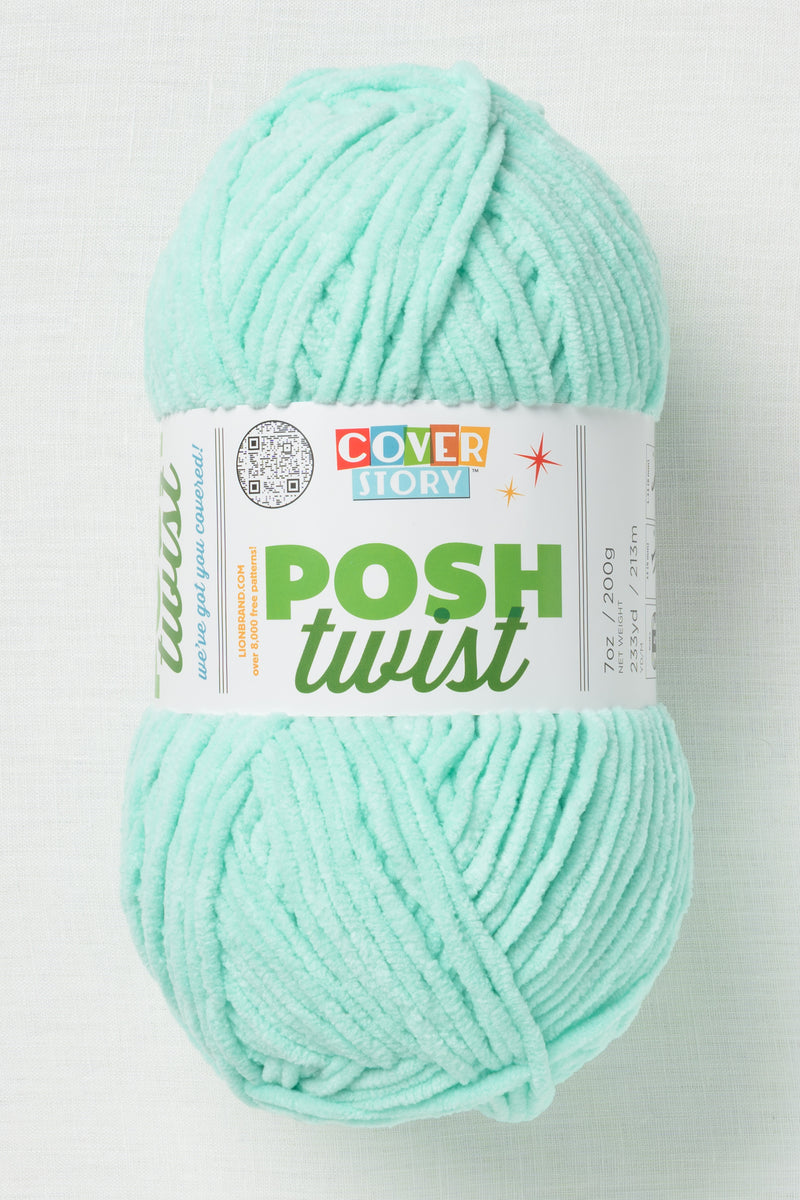 Lion Brand Cover Story Posh Twist 170AH Mint Chip