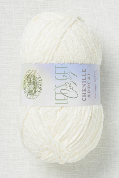 Lion Brand Chenille Appeal 099Z Coconut Milk
