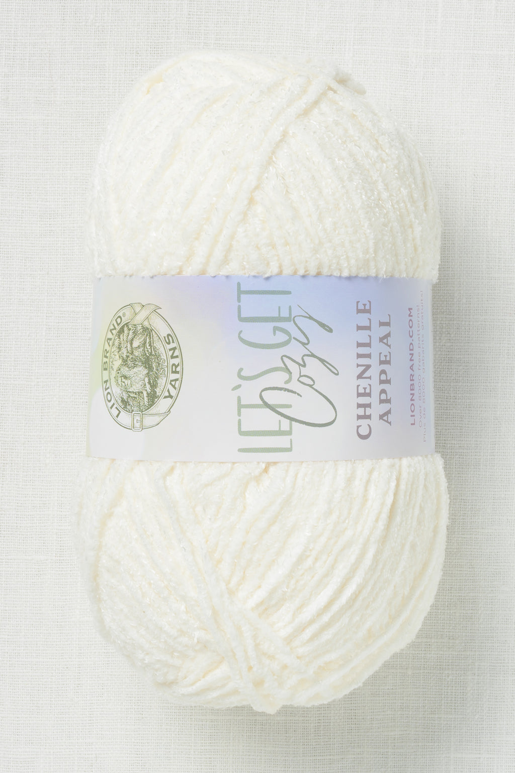 Lion Brand Chenille Appeal 099Z Coconut Milk
