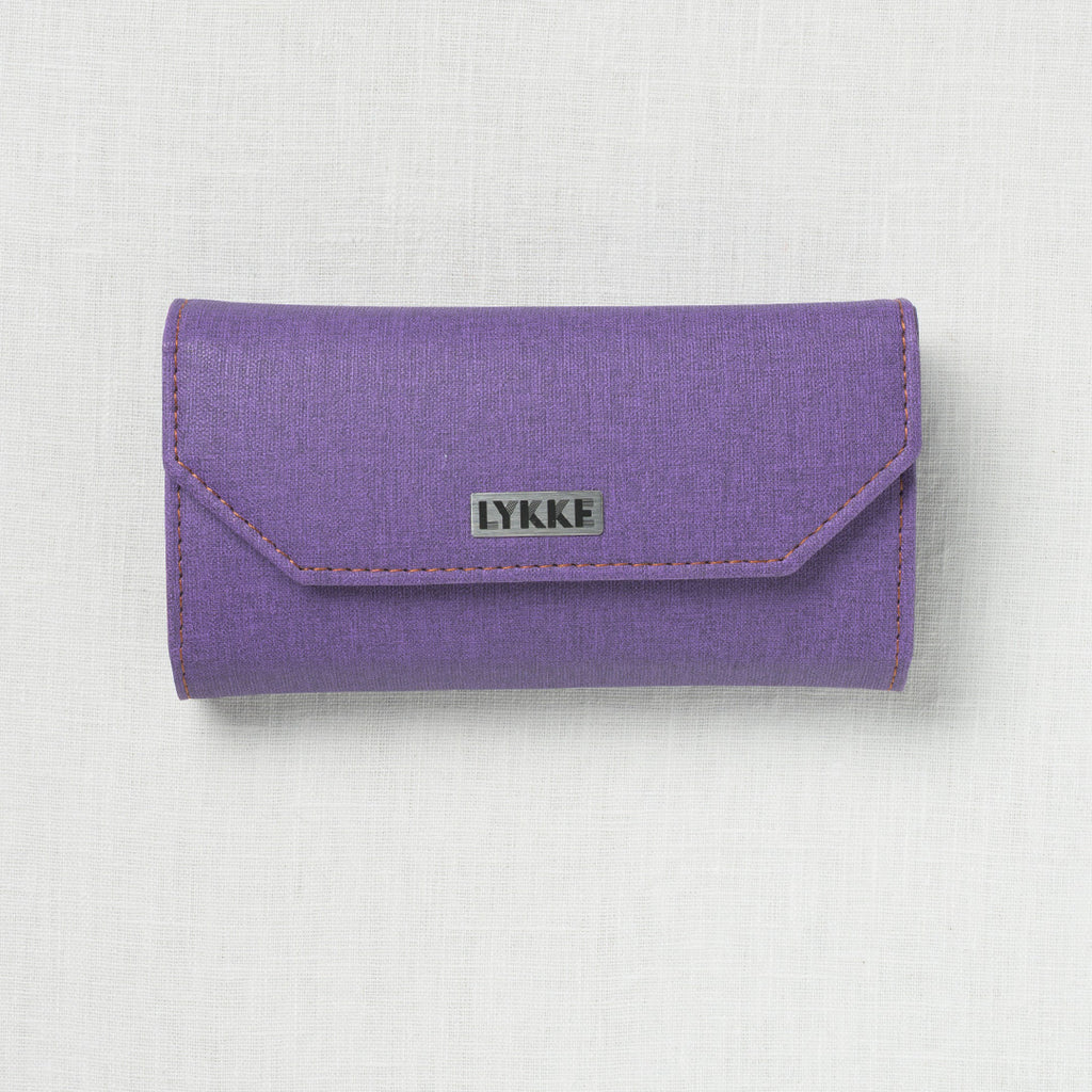 Lykke Flight 3.5" Deluxe Interchangeable Needle Set, US 3-10.5, Purple