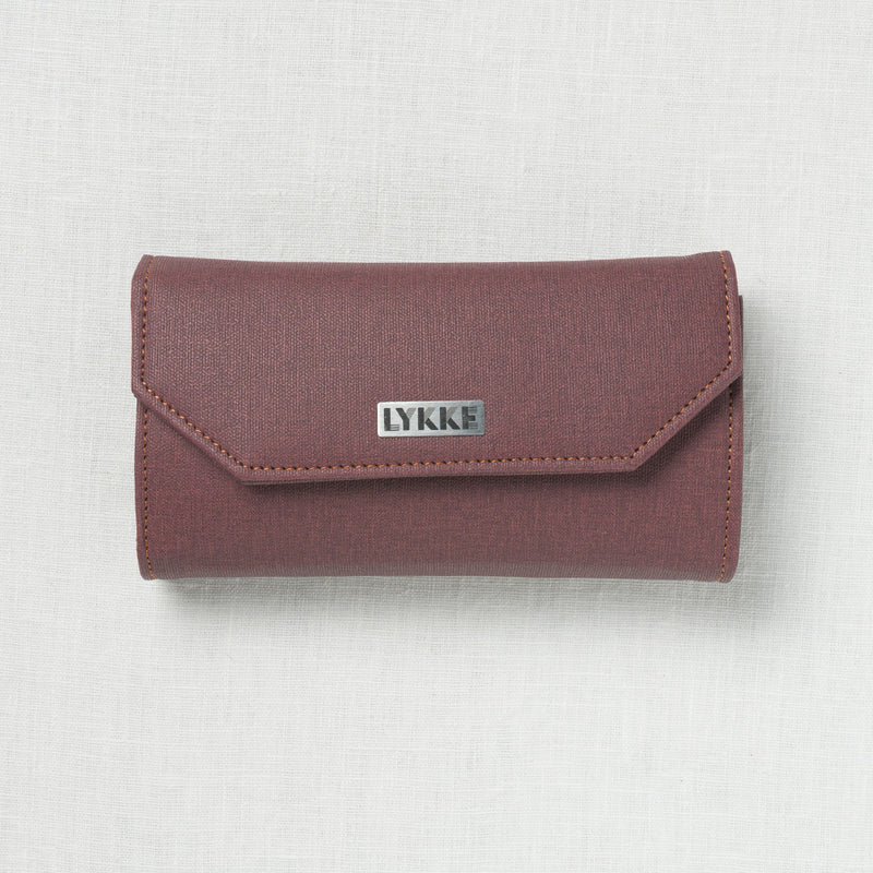 Lykke Flight 3.5" Deluxe Interchangeable Needle Set, US 3-10.5, Maroon