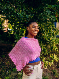 Taffy Pull Poncho by Julia Farwell-Clay