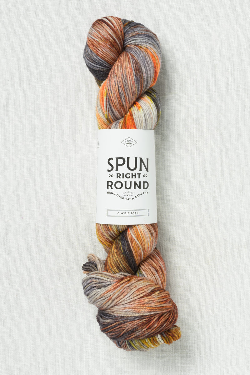 Spun Right Round Merino Aran Jack O'Lantern