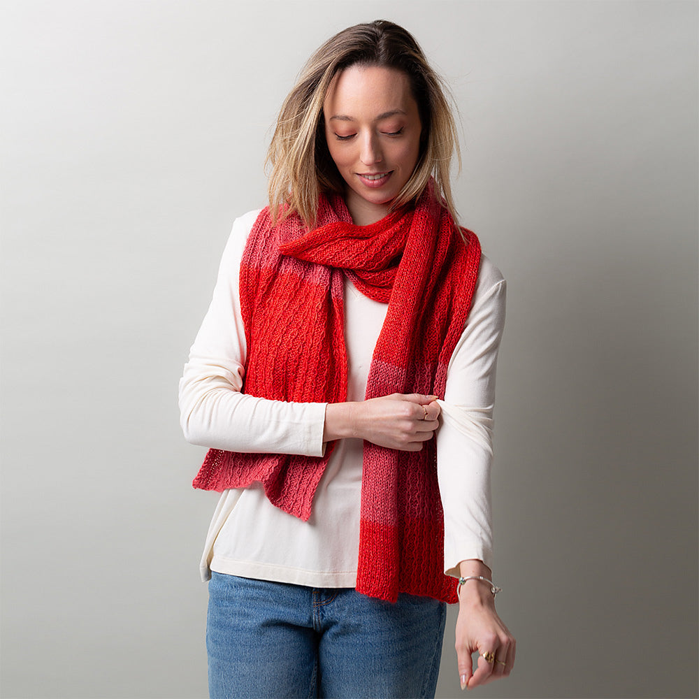 Whispering Lines Scarf by Pascuali Designs