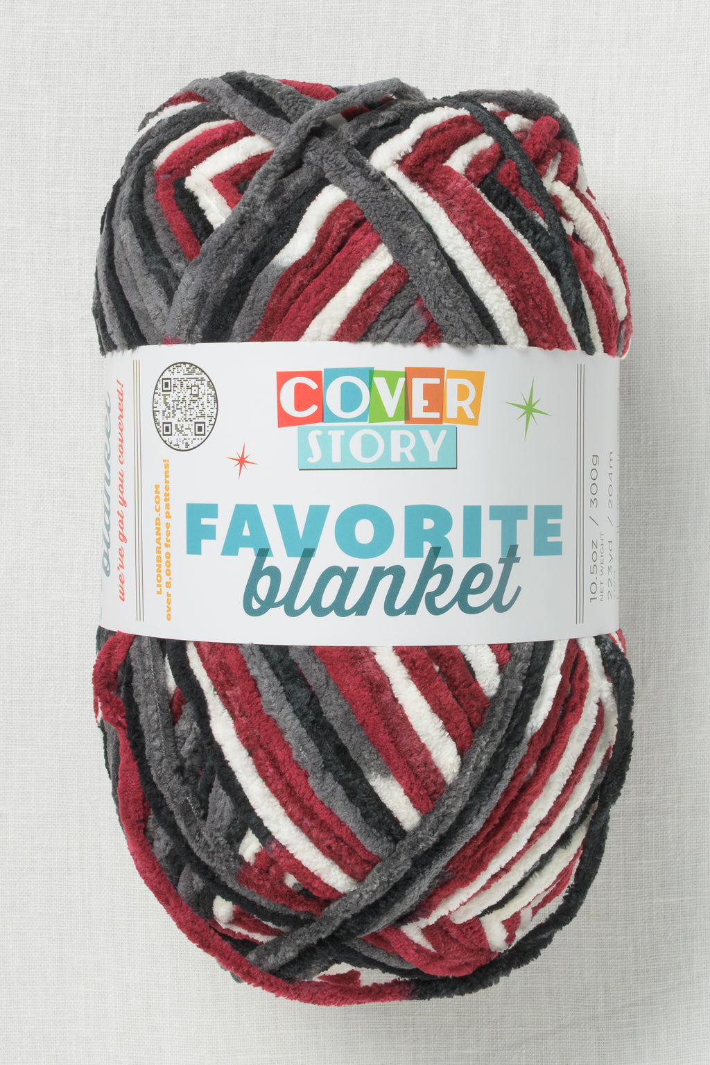 Lion Brand Cover Story Favorite Blanket 222AC Potion