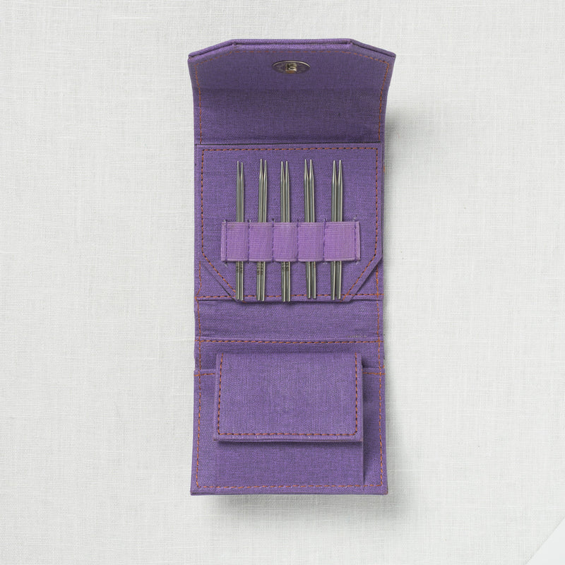 Lykke Flight 3.5" Interchangeable Mini Needle Set, US 0-2.5, Purple
