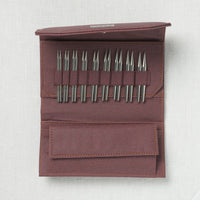 Lykke Flight 3.5" Deluxe Interchangeable Needle Set, US 3-10.5, Maroon