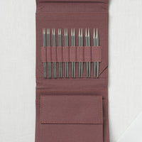 Lykke Flight 5" Deluxe Interchangeable Needle Set, US 3-10.5, Maroon