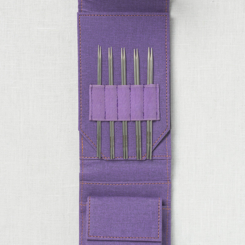 Lykke Flight 5" Interchangeable Mini Needle Set, US 0-2.5, Purple
