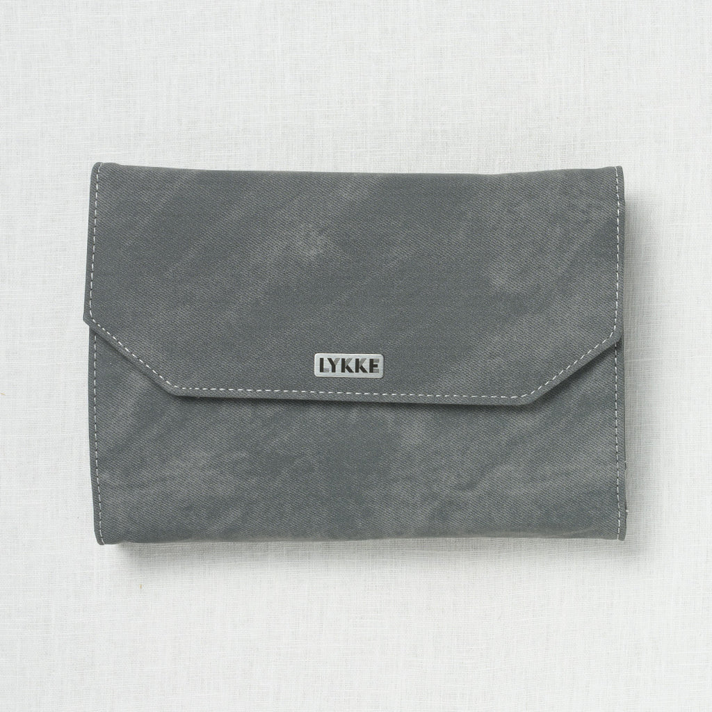 Lykke Colour 5" Interchangeable Circular Needle Set, Grey Denim Case