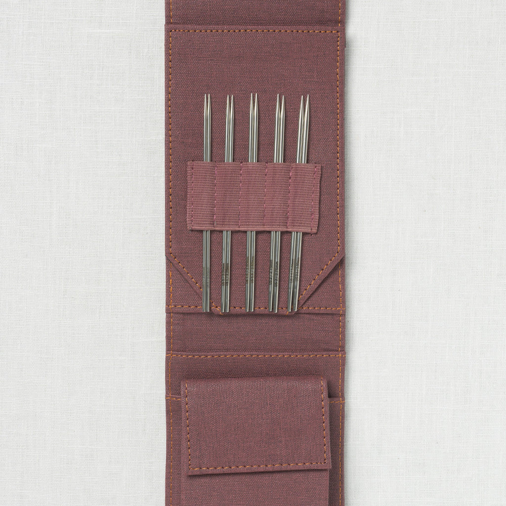 Lykke Flight 5" Interchangeable Mini Needle Set, US 0-2.5, Maroon