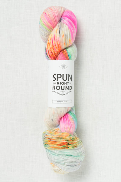 Spun Right Round Merino Aran Glitter Bomb