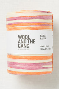 Wool and the Gang Ra-Ra Raffia Sunset Stripe