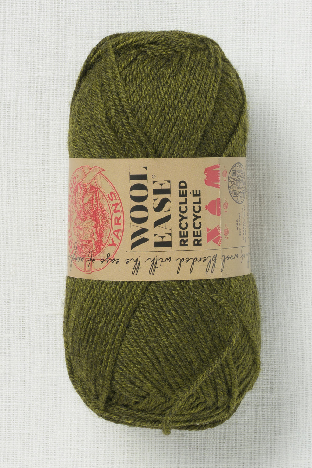 Lion Brand Wool Ease Recycled 153S Black