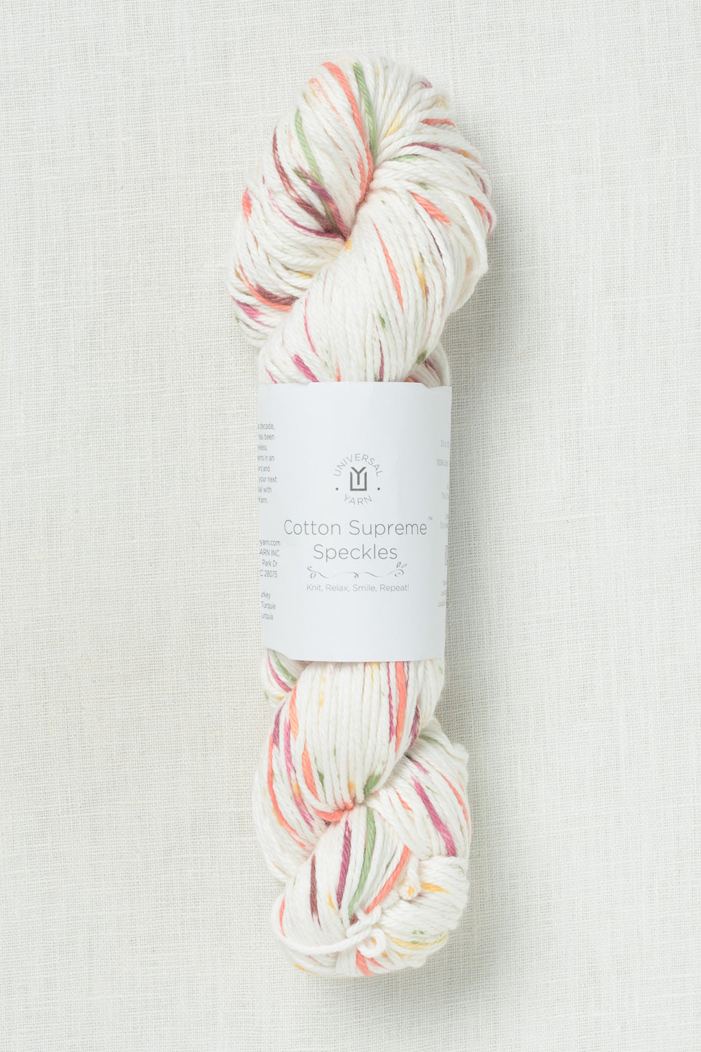 Universal Yarn Cotton Supreme Speckles 1005 Peachy