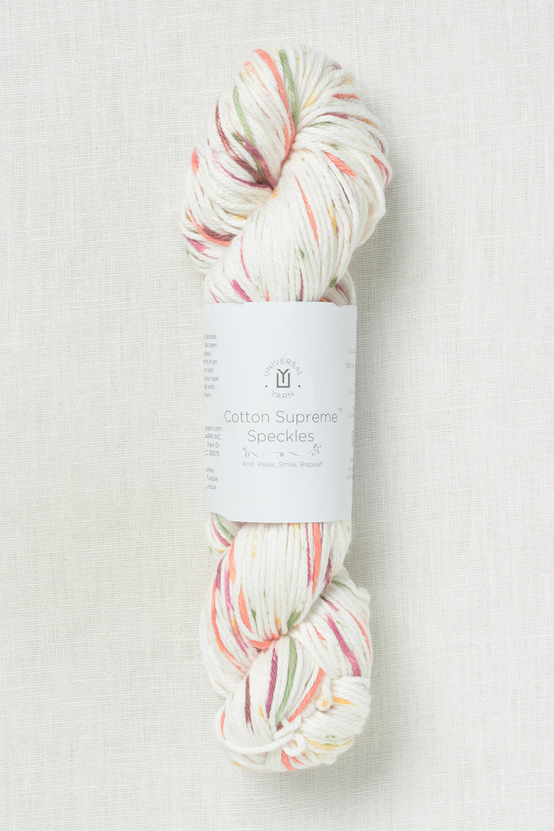 Universal Yarn Cotton Supreme Speckles 1005 Peachy