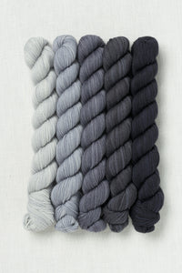 Sweet Georgia Party of Five Tough Love Sock Mini Skein Set Graphite