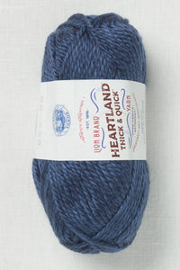 Lion Brand Heartland Thick & Quick 110BL Boston Common