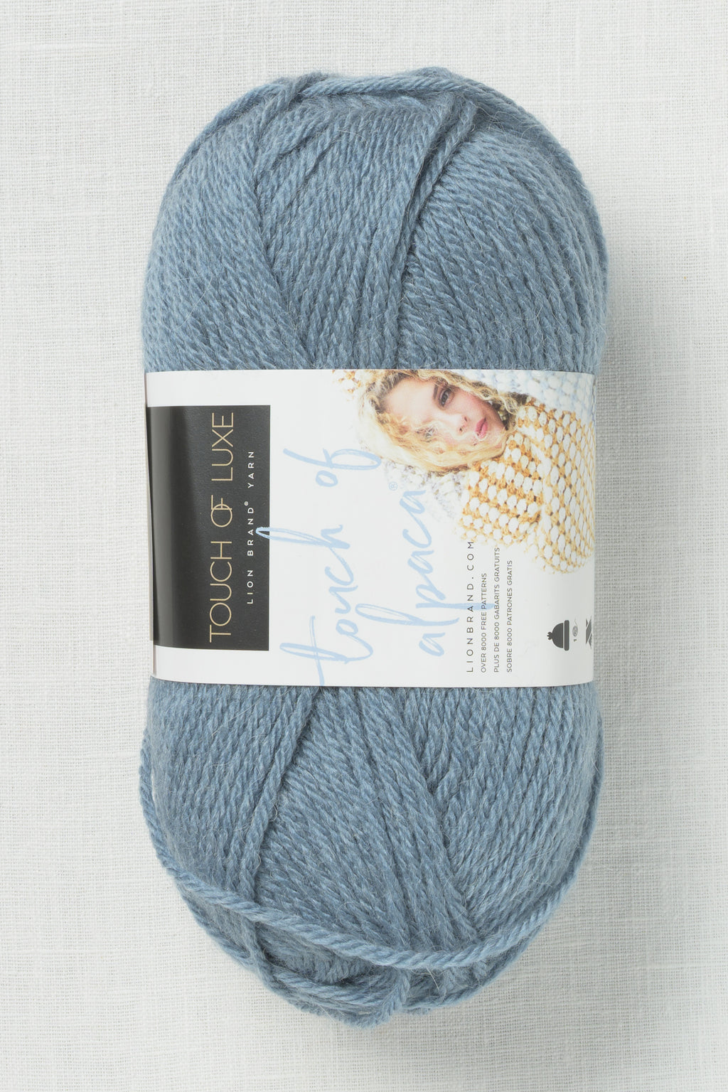 Lion Brand Touch of Alpaca 108A Dusty Blue