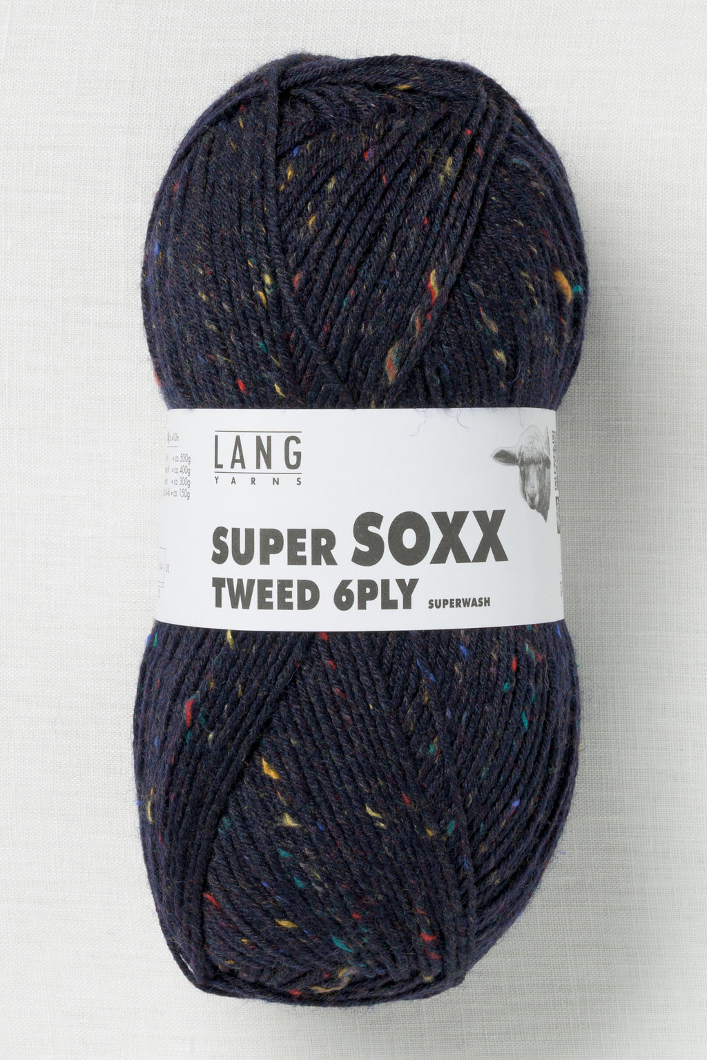 Lang Yarns Super Soxx Tweed 6 Ply 25 Night Blue