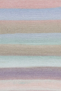 Lang Yarns Aurora 2 Mint Rosewood Blue Brown swatch