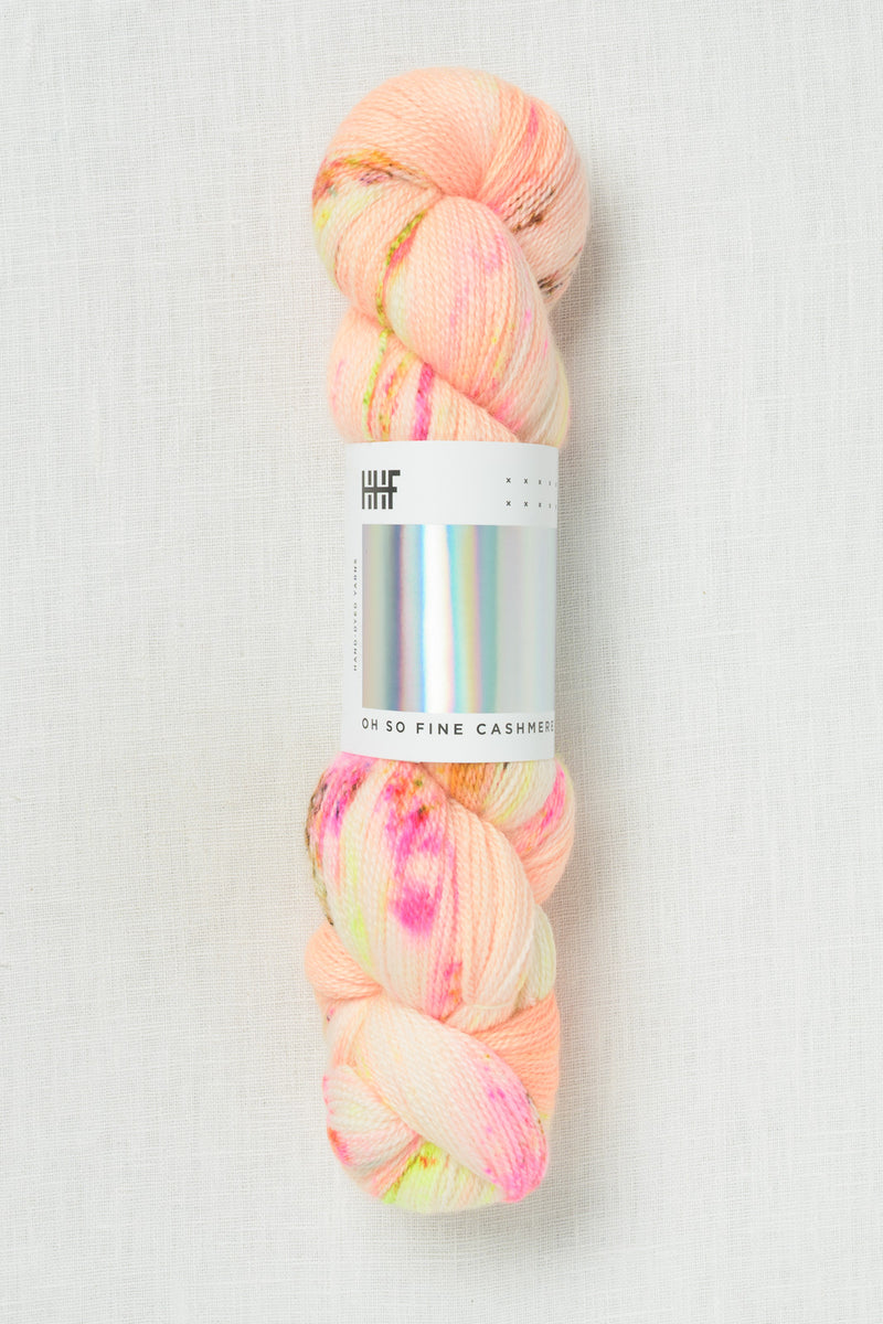 Hedgehog Fibres Oh So Fine Cashmere Peachy Keen
