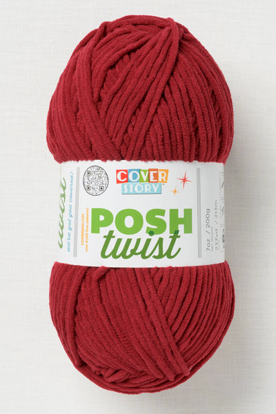 Lion Brand Cover Story Posh Twist 142AQ Pomegranate