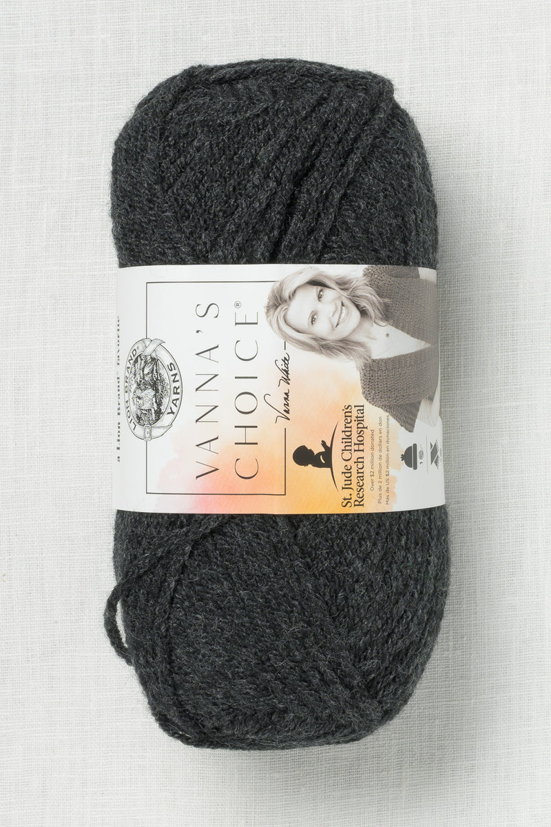 Lion Brand Vanna's Choice 404E Dark Grey Heather
