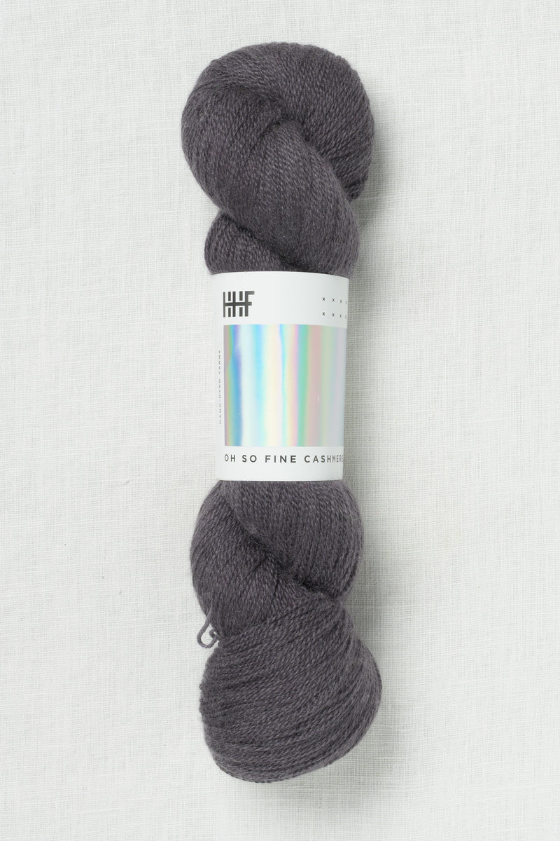Hedgehog Fibres Oh So Fine Cashmere Graphite