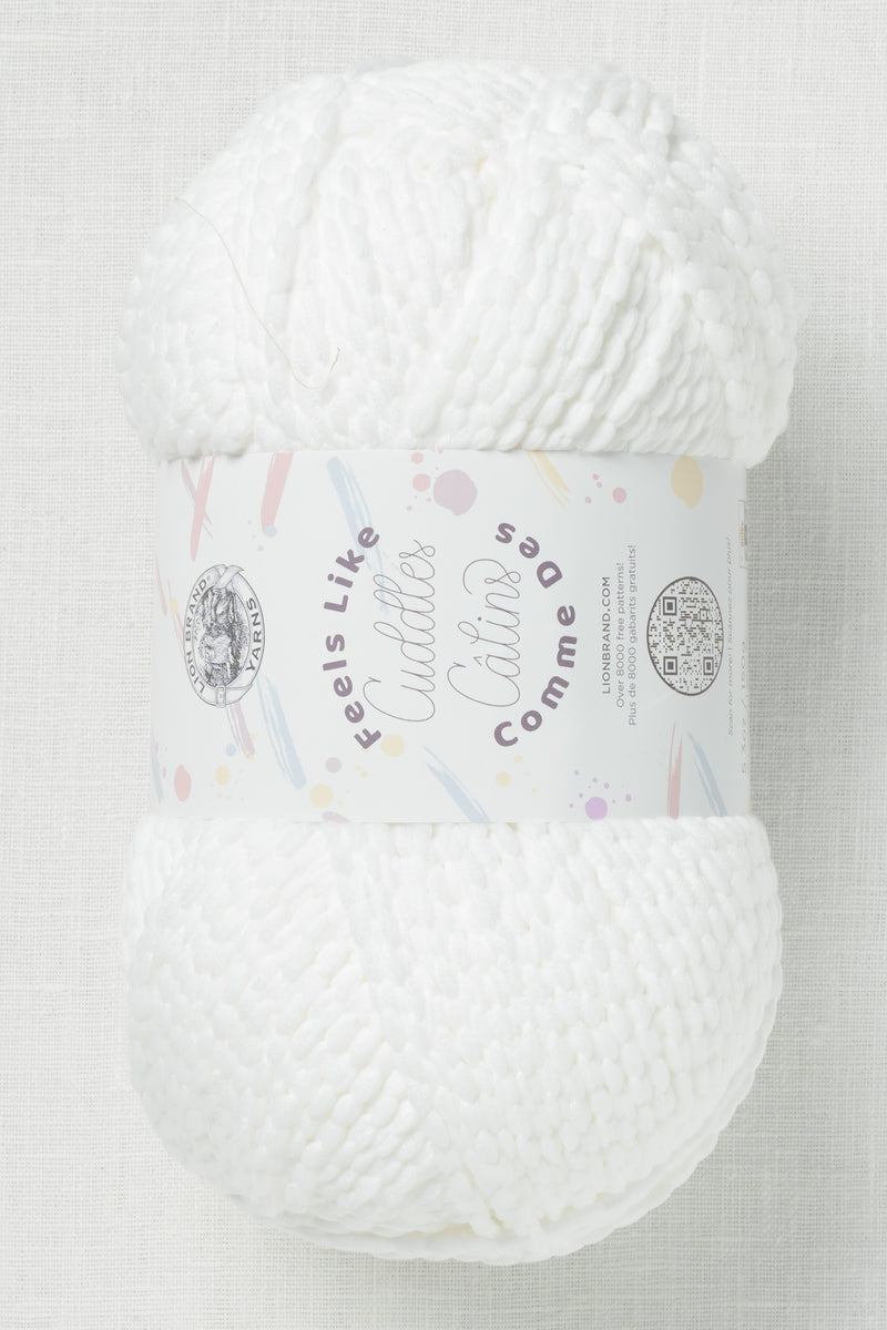 Lion Brand Feels Like Cuddles 100D Snow