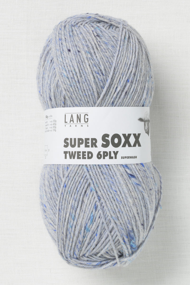 Lang Yarns Super Soxx Tweed 6 Ply 33 Light Jeans