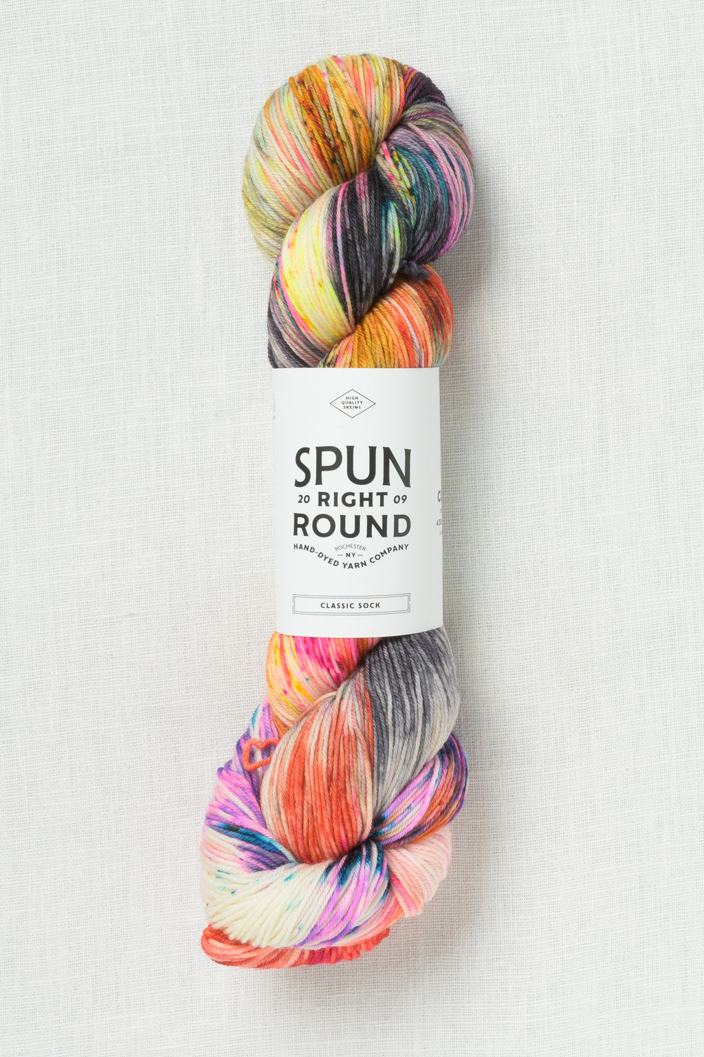 Spun Right Round Merino Aran Hairbrush Microphone
