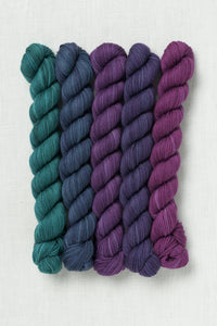 Sweet Georgia Party of Five Tough Love Sock Mini Skein Set Tanzanite