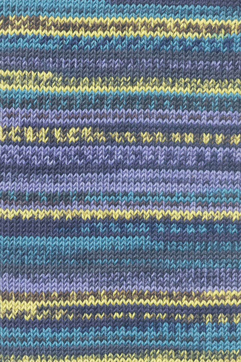 Lang Yarns Merino 120 Color 1 Violet Yellow Brown Aqua swatch