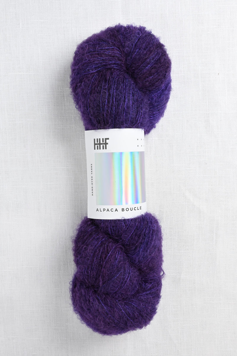 Hedgehog Fibres Alpaca Boucle Purple Reign