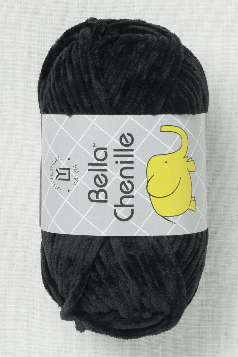 Universal Yarn Bella Chenille 112 Black
