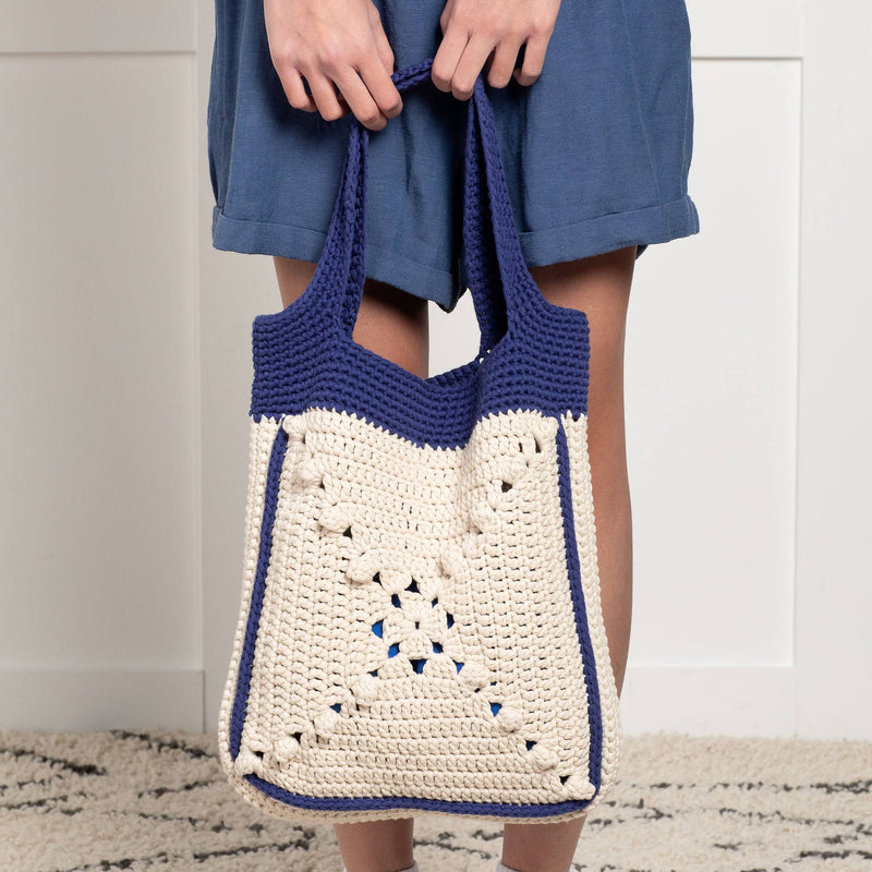 Crochet Carry On Tote Bag by Bernat Design Studio