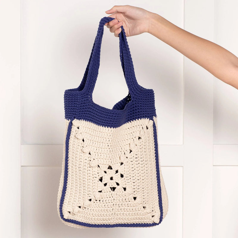 Crochet Carry On Tote Bag by Bernat Design Studio