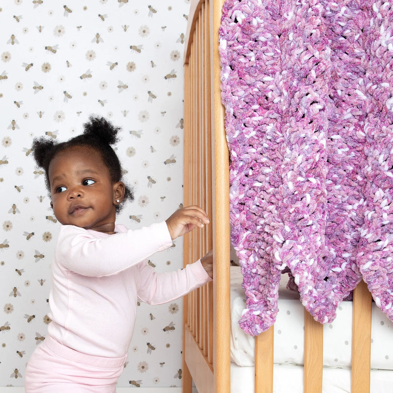 Crochet Ridges Baby Blanket