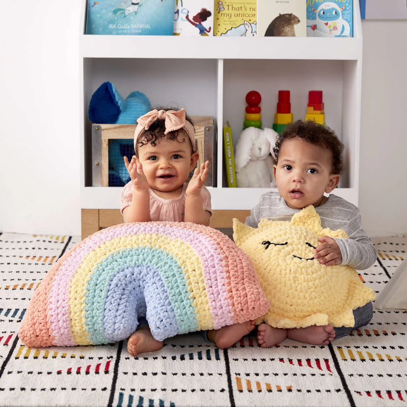 Sunshine Crochet Pillow