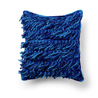 Waterfall Fringe Crochet Cushion by Bernat Design Studio